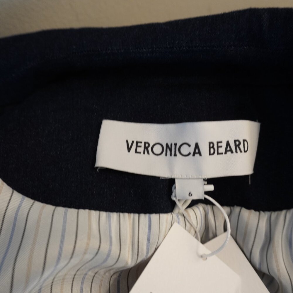 Veronica Beard Aire Dickey Blazer Denim Cotton Jacket Size 6 New Tag $698 - Picture 11 of 16